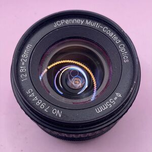 JC Penney Camera Lens Multi Coated Optics 1:2.8 f=28mm 55mm Case